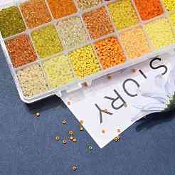 Perline di vetro 600g 24 colori&nbsp;SEED-JP0008-03-3mm
