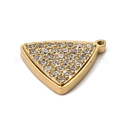 304 Edelstahl Micro Pave Zirkonia Charms&nbsp;STAS-I356-04G-02