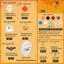 DIY Halloween Edelstein Armband Halskette Herstellungsset&nbsp;DIY-OC0008-56