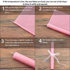 Hojas de panal de cera de abejas&nbsp;LS-DIY-WH0162-55B-10