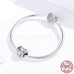 925 Silber Euorpean Perlen&nbsp;STER-FF0012-02AS