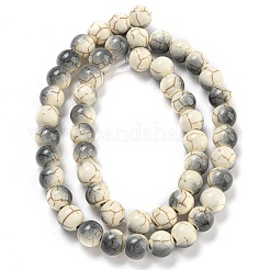 Fili di perline sintetiche color turchese per la cottura&nbsp;G-H060-03D