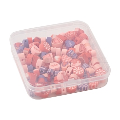 100pcs 5 Art handgemachte Polymer-Ton-Perlen&nbsp;CLAY-FS0001-34
