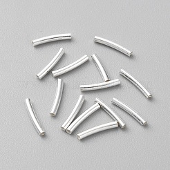 925 perline a tubo curvo in argento sterling&nbsp;STER-WH0004-016