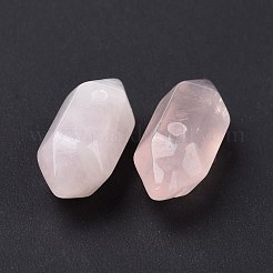 Natürliche Rosenquarz-Doppelend-Anhänger&nbsp;G-C007-02A-12