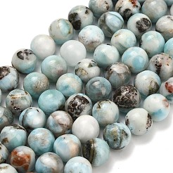 Chapelets de perles en larimar naturel&nbsp;G-L642-B19-8mm