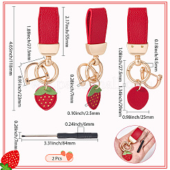 Décorations de pendentif en alliage 2pcs&nbsp;KEYC-SP0001-40