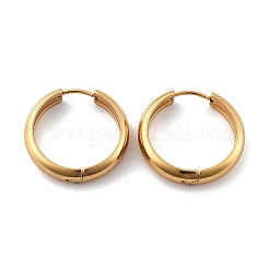Pendientes de aro de acero inoxidable 201&nbsp;EJEW-P304-15A-G