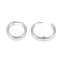Orecchini a cerchio huggie in acciaio inossidabile 304 anti-ossidazione&nbsp;EJEW-G272-02-16mm-P