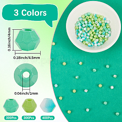 1000 pz 3 colori perline di semi di vetro con vernice da forno&nbsp;SEED-SP0001-07B
