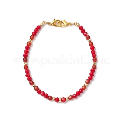 Armbänder aus natürlichen roten Achatperlen für Frauen&nbsp;BJEW-JB11572