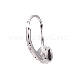 925 orecchini a monachella in argento sterling placcato rodio anti-ossidazione&nbsp;STER-I017-084I-P