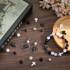 DIY-Kits zur Herstellung von Armbändern aus Kreuz- und runden Acrylperlen&nbsp;DIY-SC0027-52