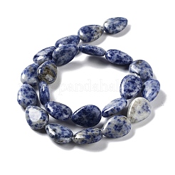 Fili di perle di diaspro macchia blu naturale&nbsp;G-L242-33