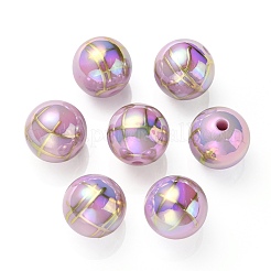 Placcatura uv perline acriliche iridescenti arcobaleno&nbsp;PACR-E001-02C