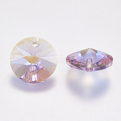 Facettierten Glas Strass Charms&nbsp;RGLA-F049-10mm-371PS