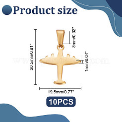 10 pendentif en acier inoxydable 304&nbsp;STAS-UN0054-42