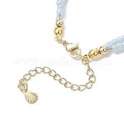 Glasperlen-Mehrstrangarmbänder Armbänder für Damen&nbsp;BJEW-JB12039-03