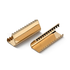 Embouts de sertissage de ruban de laiton&nbsp;KK-WH0046-34C-LG