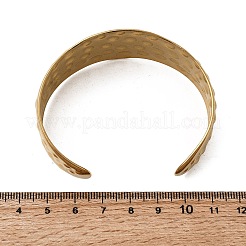 Bracelets manchettes larges en acier inoxydable 304&nbsp;BJEW-K264-08G