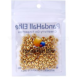 Perline distanziatrici in ottone dorate da 6x4 m&nbsp;KK-PH0004-16G