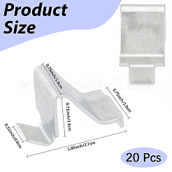 20 pieza de ganchos de soporte de acero&nbsp;FIND-CP0004-18A