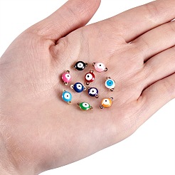40 pz 10 colori pvd placcatura sotto vuoto 304 acciaio inossidabile smalto collegamenti/connettori&nbsp;STAS-SZ0001-50