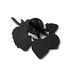 Erdbeere mit Blumen-Emaille-Pins&nbsp;JEWB-P050-03F-EB