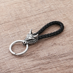 Porte-clés dragon viking en acier inoxydable 304&nbsp;UA5299