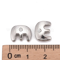 Alphabet Slide-On Charms für Armband Armband machen&nbsp;ALRI-O012-E-NR