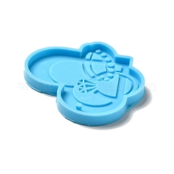 Herz mit ringen diy anhänger silikonformen&nbsp;SIMO-h004-11
