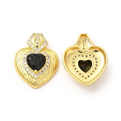 Colgantes de latón y rhinestone&nbsp;KK-H438-07G-04