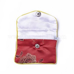 Beutel aus Stickerei-Damasttuch&nbsp;ABAG-WH0023-04C-01