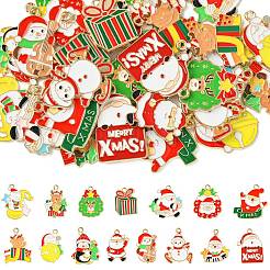 30 Uds. Colgantes de esmalte de aleación con tema musical navideño de 15 estilos&nbsp;FIND-CJ0002-53