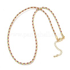 Fabrication de colliers en cordon rond en nylon et coton de 2.5 mm&nbsp;NJEW-C106-01G