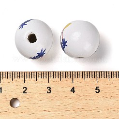 Europäische Perlen aus Naturholz&nbsp;WOOD-S059-01G