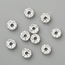 Perline distanziatrici in strass di cristallo di ottone&nbsp;X-RB-A006-6MM-S