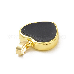 Pendentifs en émail de laiton plaqué or véritable 18k écologique&nbsp;KK-F843-06G-06