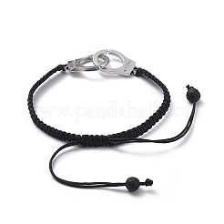 Bracciali di perline intrecciati con fili di nylon regolabili&nbsp;BJEW-JB05040-02