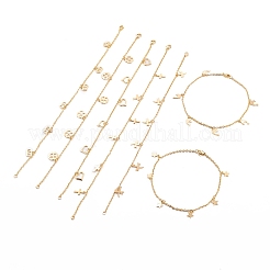 Fußkettchen mit Charms aus Edelstahl 304&nbsp;AJEW-H103-01