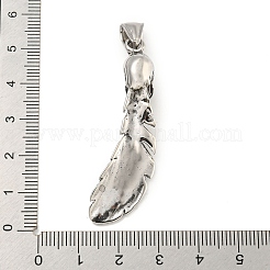 Pendentifs de grande taille en acier inoxydable chirurgical 316&nbsp;STAS-E212-125AS