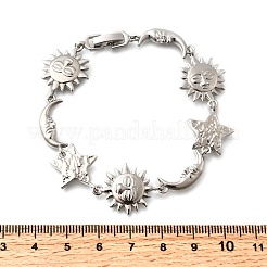 Messing Link Armbänder für Frauen&nbsp;BJEW-C118-01P
