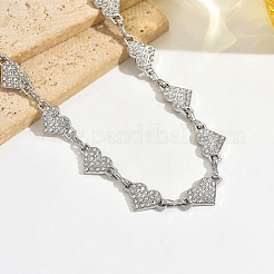 Taillenkette aus einer Legierung mit Strassen in Herzform für Damen&nbsp;WGA2267-01