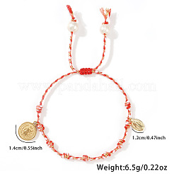 Braccialetti con ciondoli religiosi in acciaio inossidabile 304&nbsp;NU3381-3