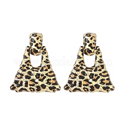 Ohrstecker aus Legierung mit Leopardenmuster&nbsp;LS-EJEW-K304-01D-G