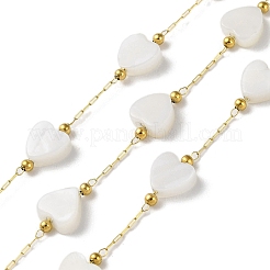 Cadenas de clip de acero inoxidable 316 chapadas en oro real de 18 k con revestimiento de iones (IP)&nbsp;AJEW-Z026-02C