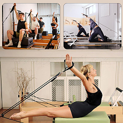 Doppelschlaufengurte aus Nylon und PU-Leder für Yoga&nbsp;AJEW-WH20020-581B