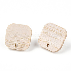 Ohrstecker aus Eschenholz&nbsp;EJEW-N017-011J