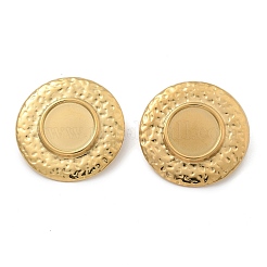 Ionenplattierung (IP) 304 Edelstahl Ohrstecker für Frauen&nbsp;EJEW-M089-11G