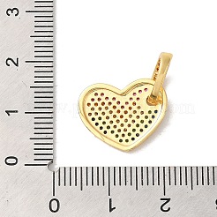 Cremagliera placcatura micro ottone spianare pendenti zirconi&nbsp;KK-K377-75G
